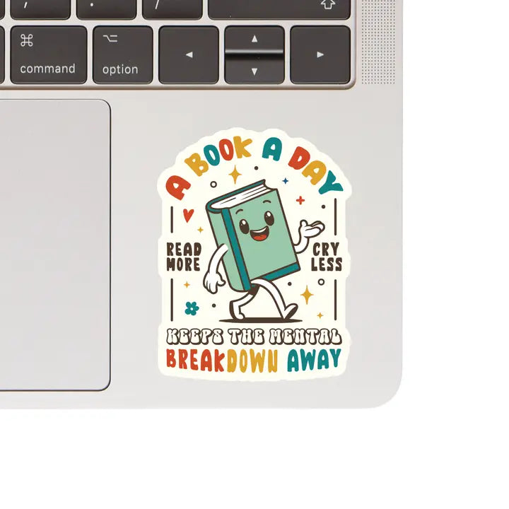 Vinyl Sticker - Book A Day