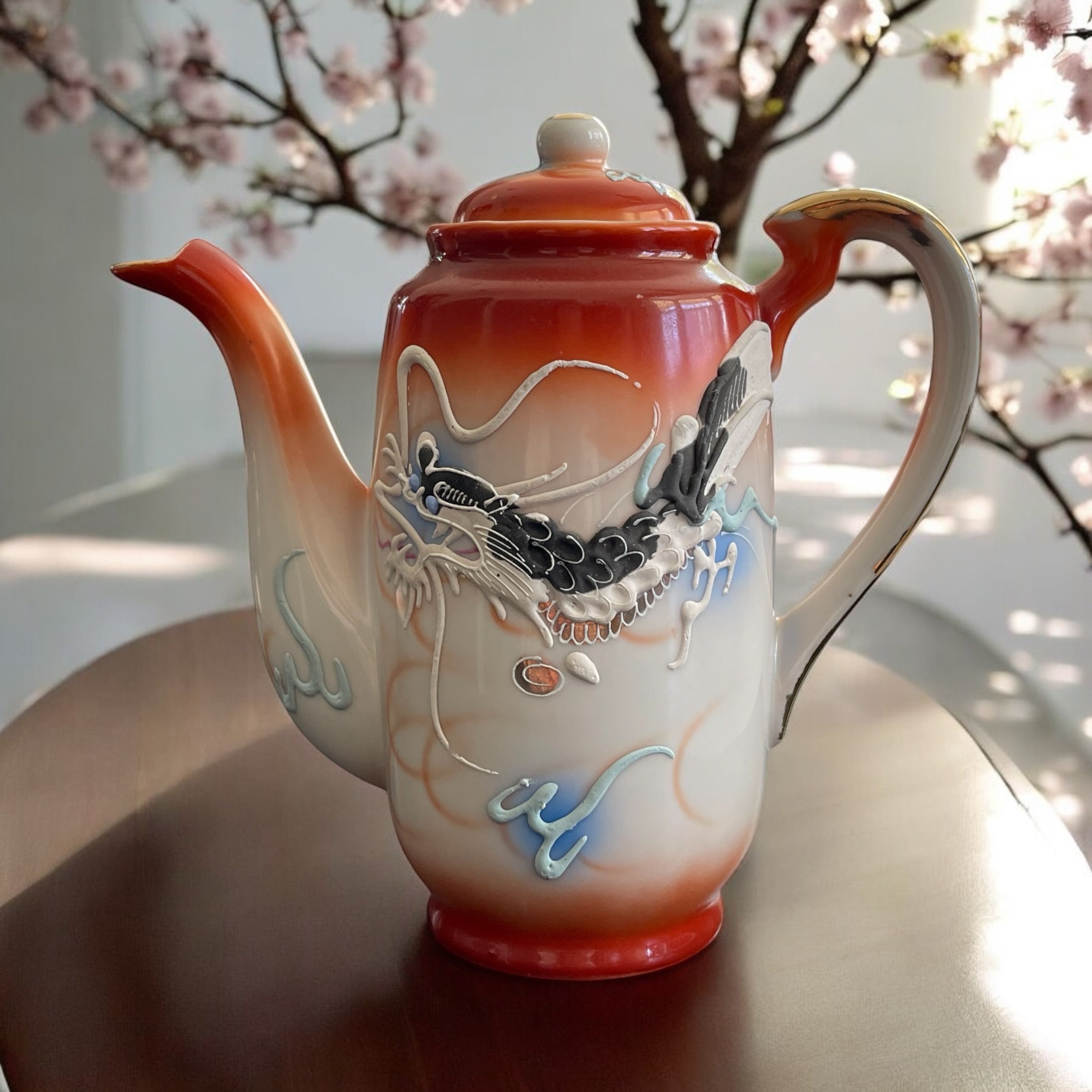 Vintage Teapot - Geisha Dragon (Japan)