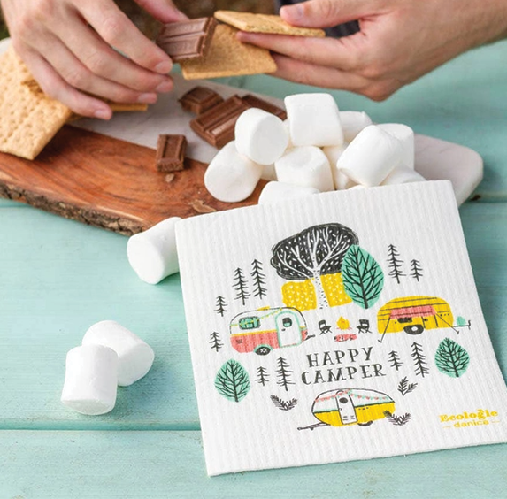 Swedish Sponge Cloth - Happy Camper