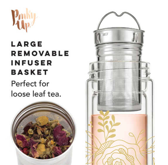 Glass Infuser Bottle - Bouquet