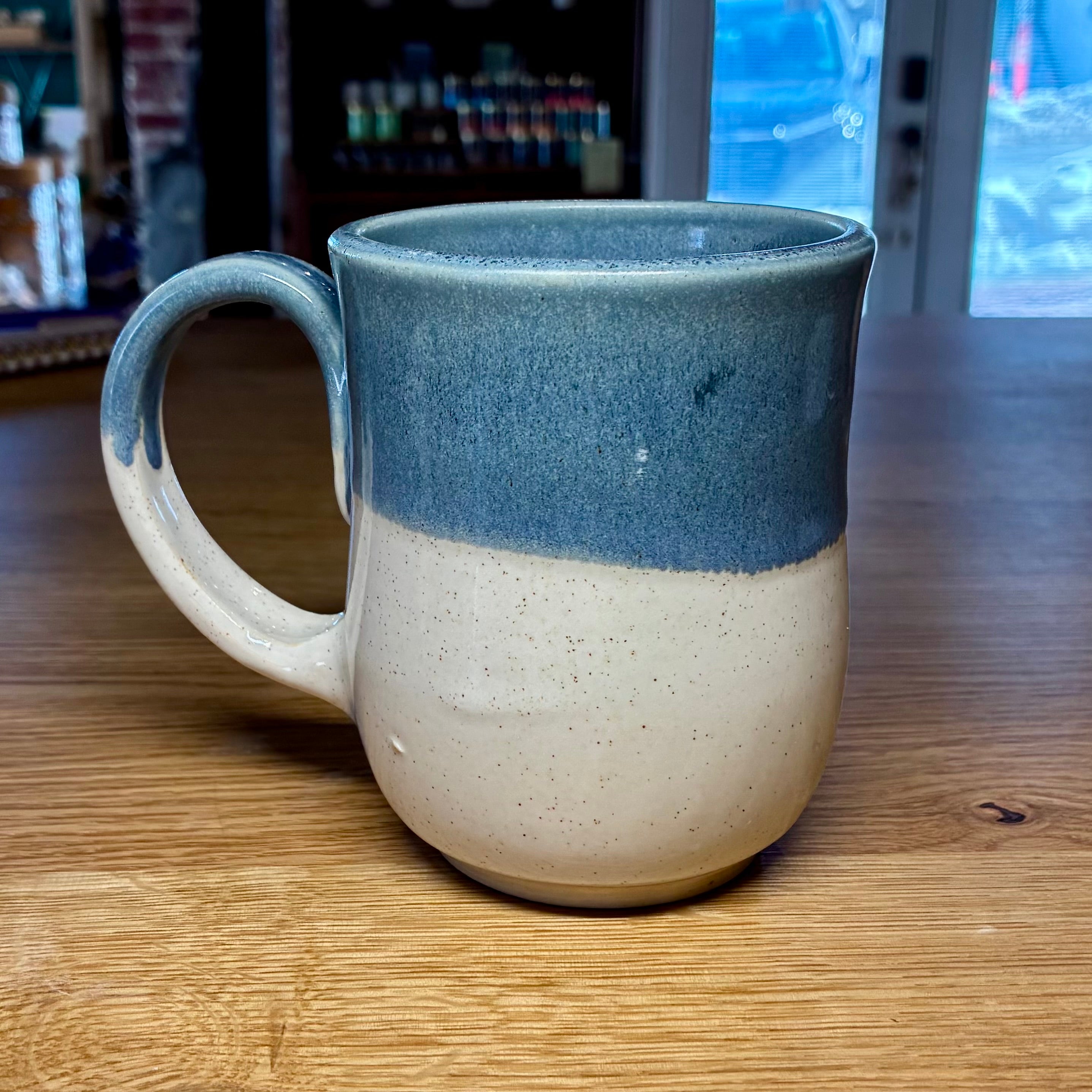 Boot Sole Pottery - WTF (Blue & White)