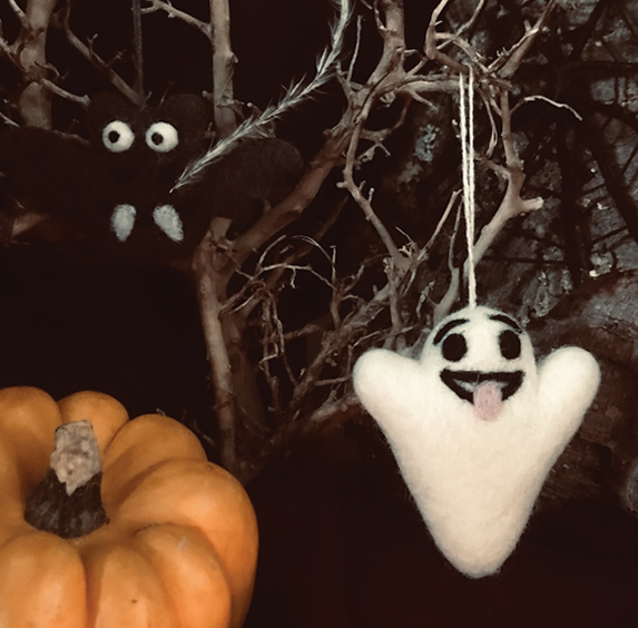 Handmade Felt Ornament - Batty