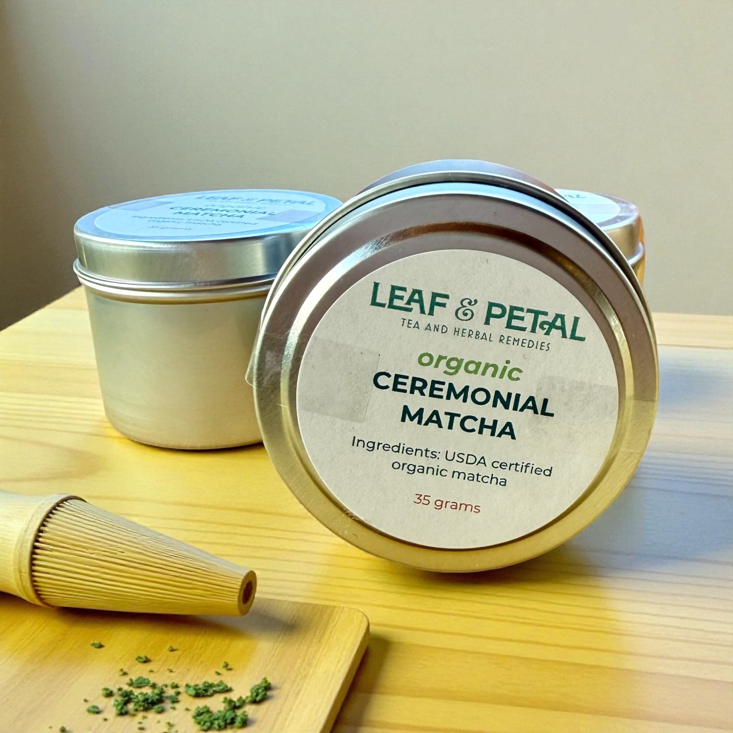 Ceremonial Organic Matcha Tea Tin