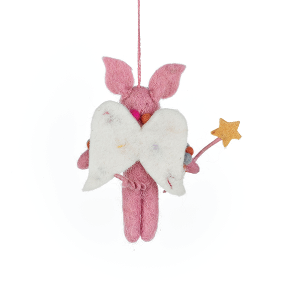 Handmade Felt Ornament - Penelope Porker Fairy