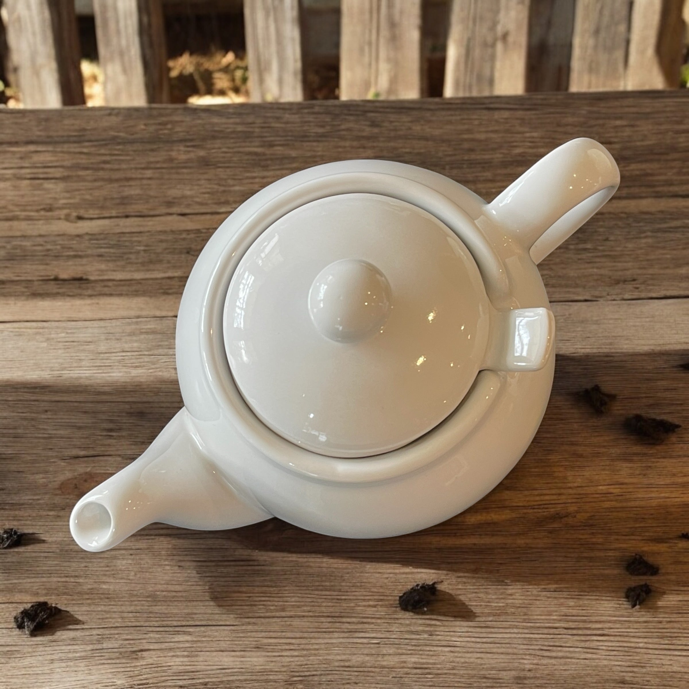 Vintage Teapot with Infuser - White (Unknown)