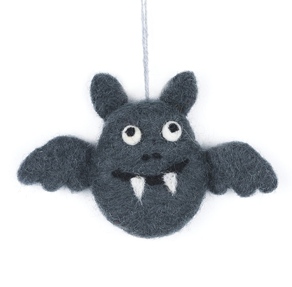 Handmade Felt Ornament - Batty