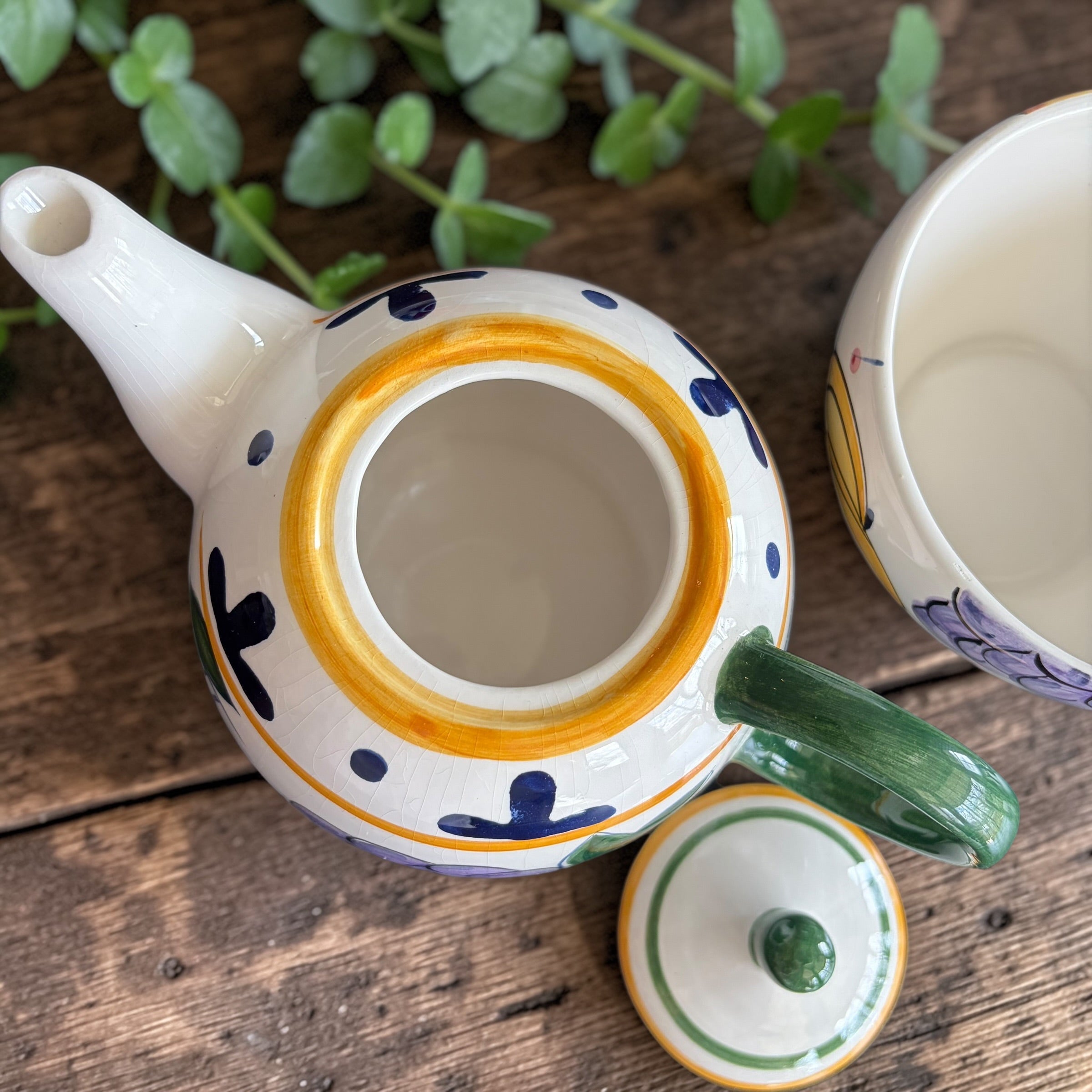 Vintage Teapot - Tuscan Fruit Tea for One (Capriware 1990s)