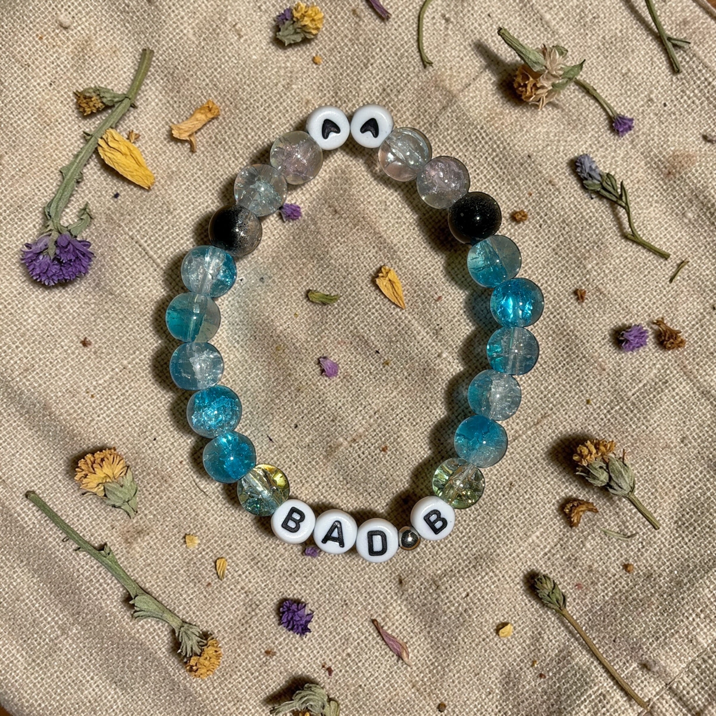 Glass Bead Bracelets & Phone Charms