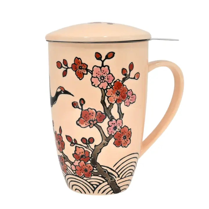 Crane Flower Mug & Infuser