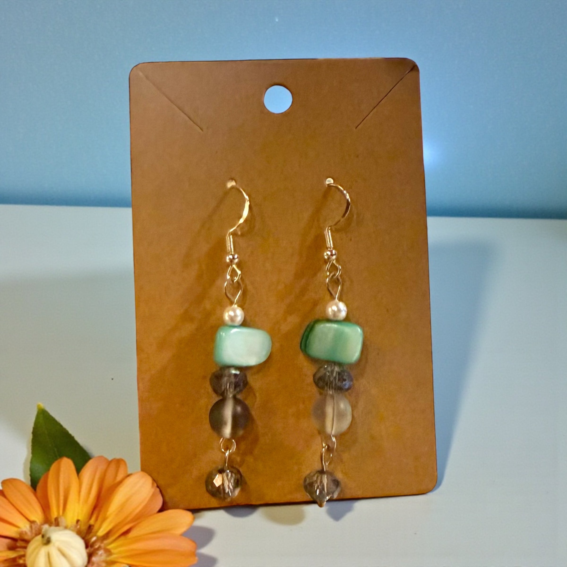 Steamed Stardust Earrings - Blue on Azure