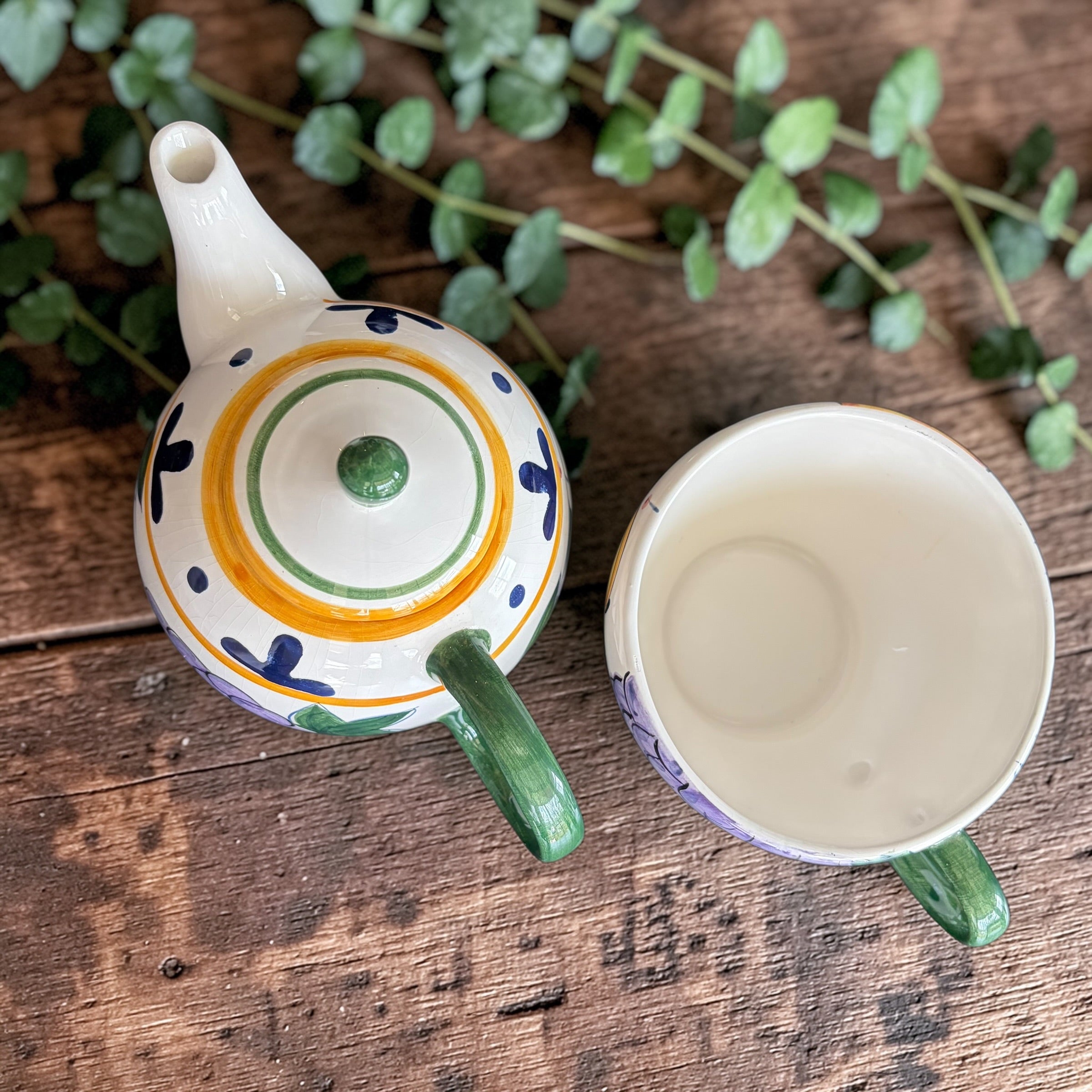 Vintage Teapot - Tuscan Fruit Tea for One (Capriware 1990s)