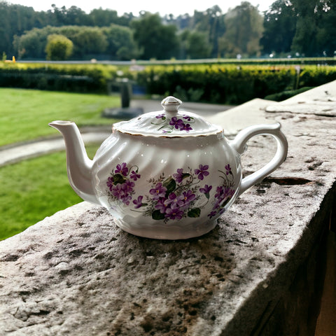 Vintage Teapot - Violets (Arthur Wood & Son, England)