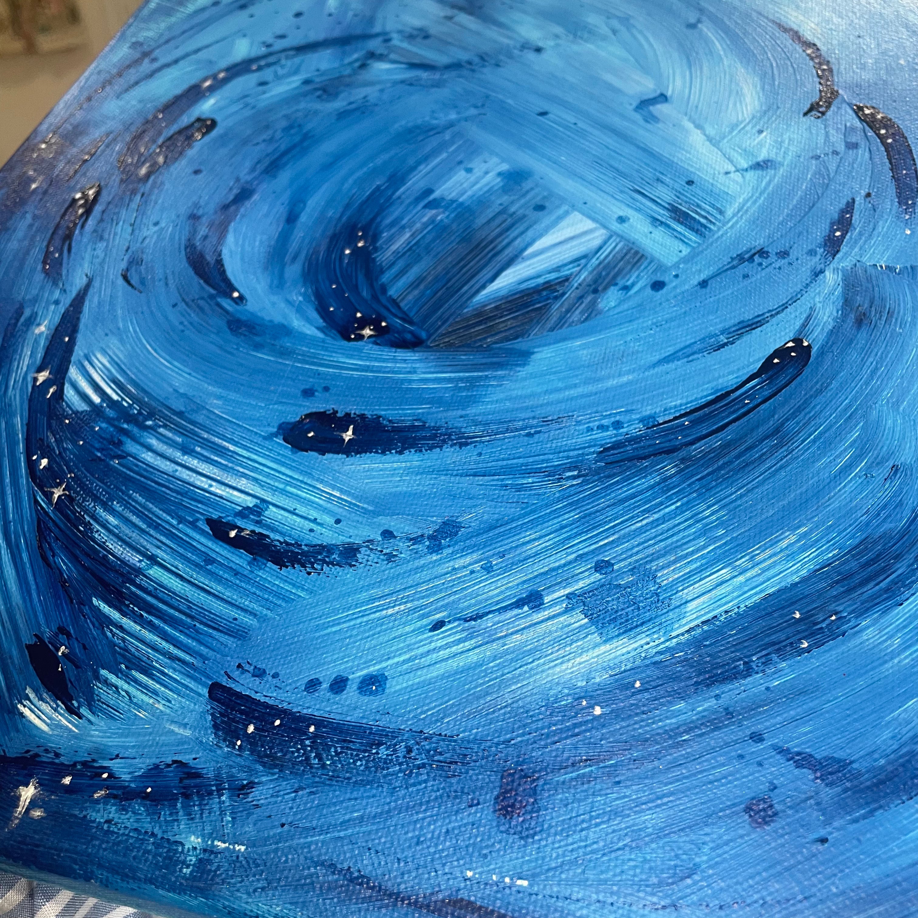 "Blue Cosmos” by Darby Carden