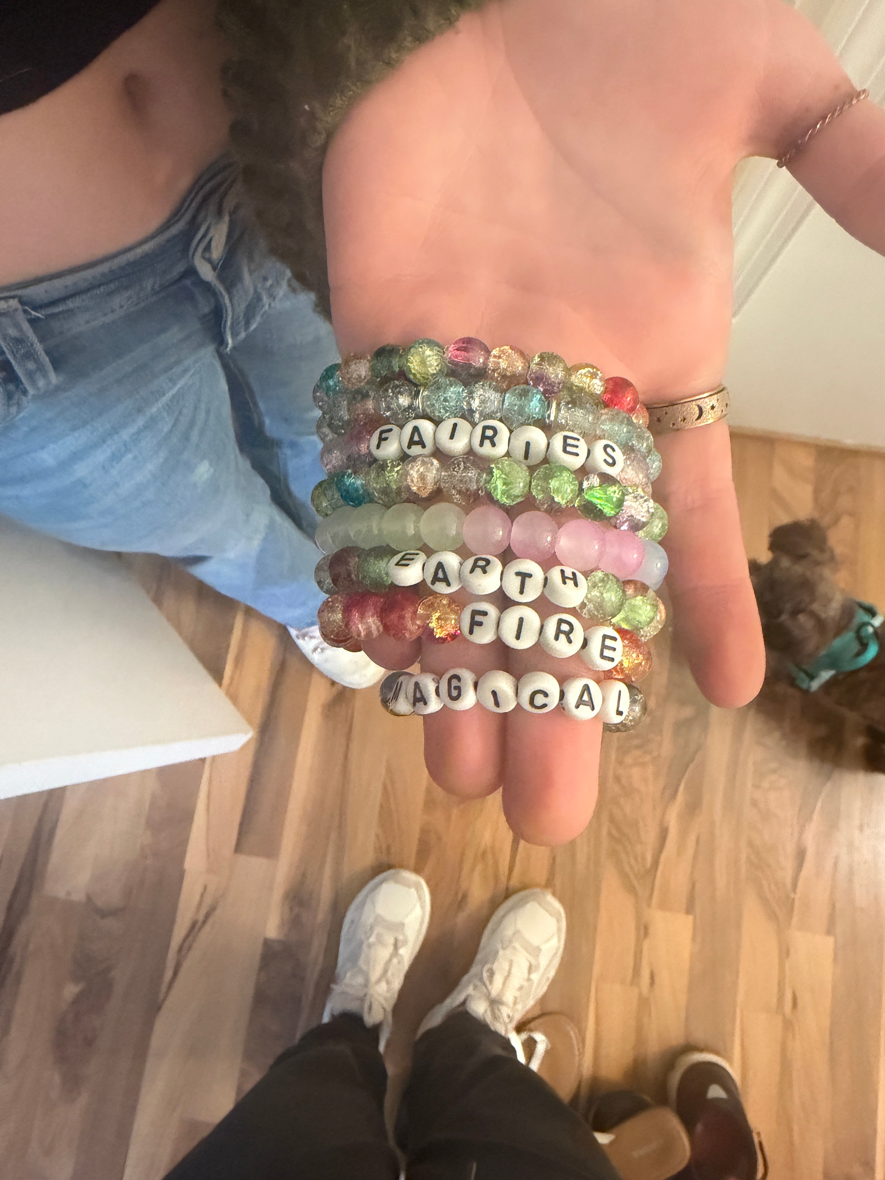 Glass Bead Bracelets & Phone Charms