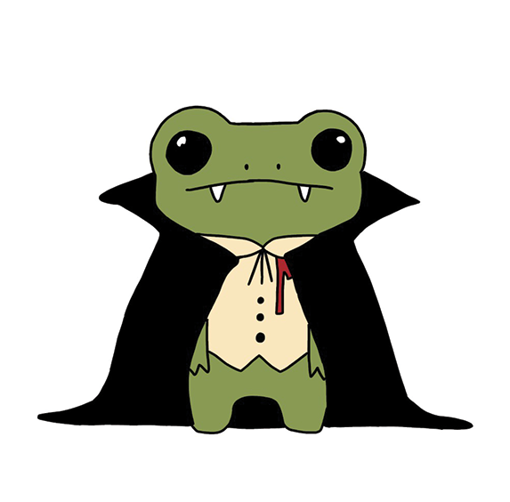 Vinyl Sticker - Vampire Frog