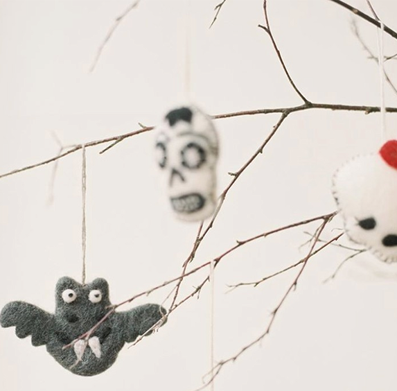 Handmade Felt Ornament - Batty