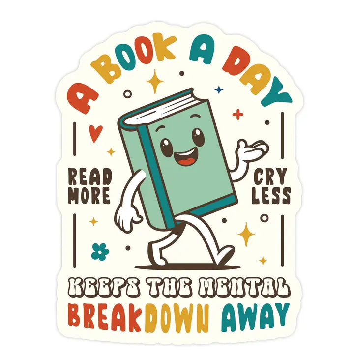 Vinyl Sticker - Book A Day