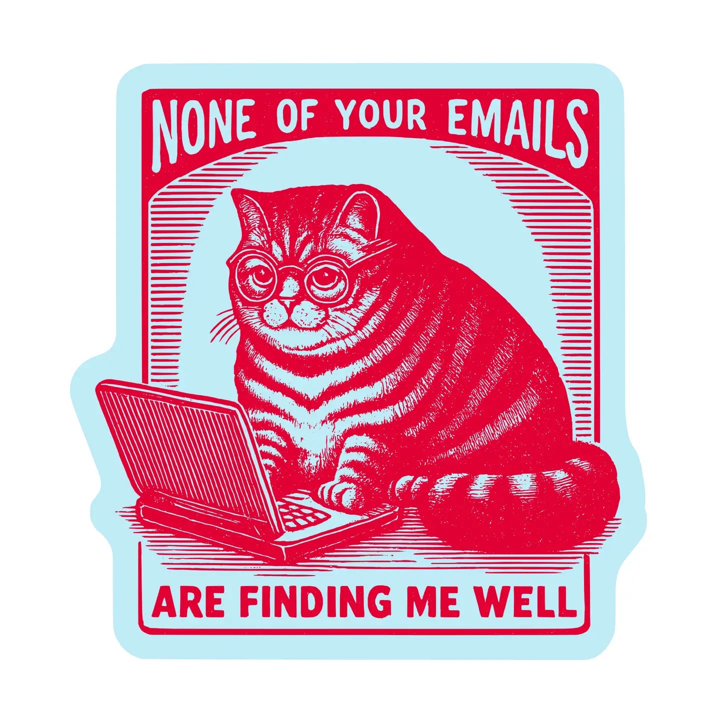 Vinyl Sticker - Work Kitty Cat