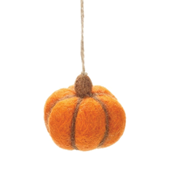 Handmade Felt Ornament - Pumpkins