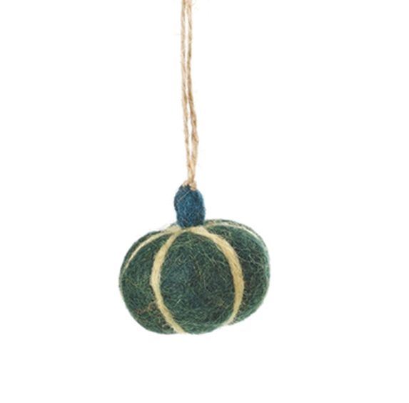 Handmade Felt Ornament - Pumpkins