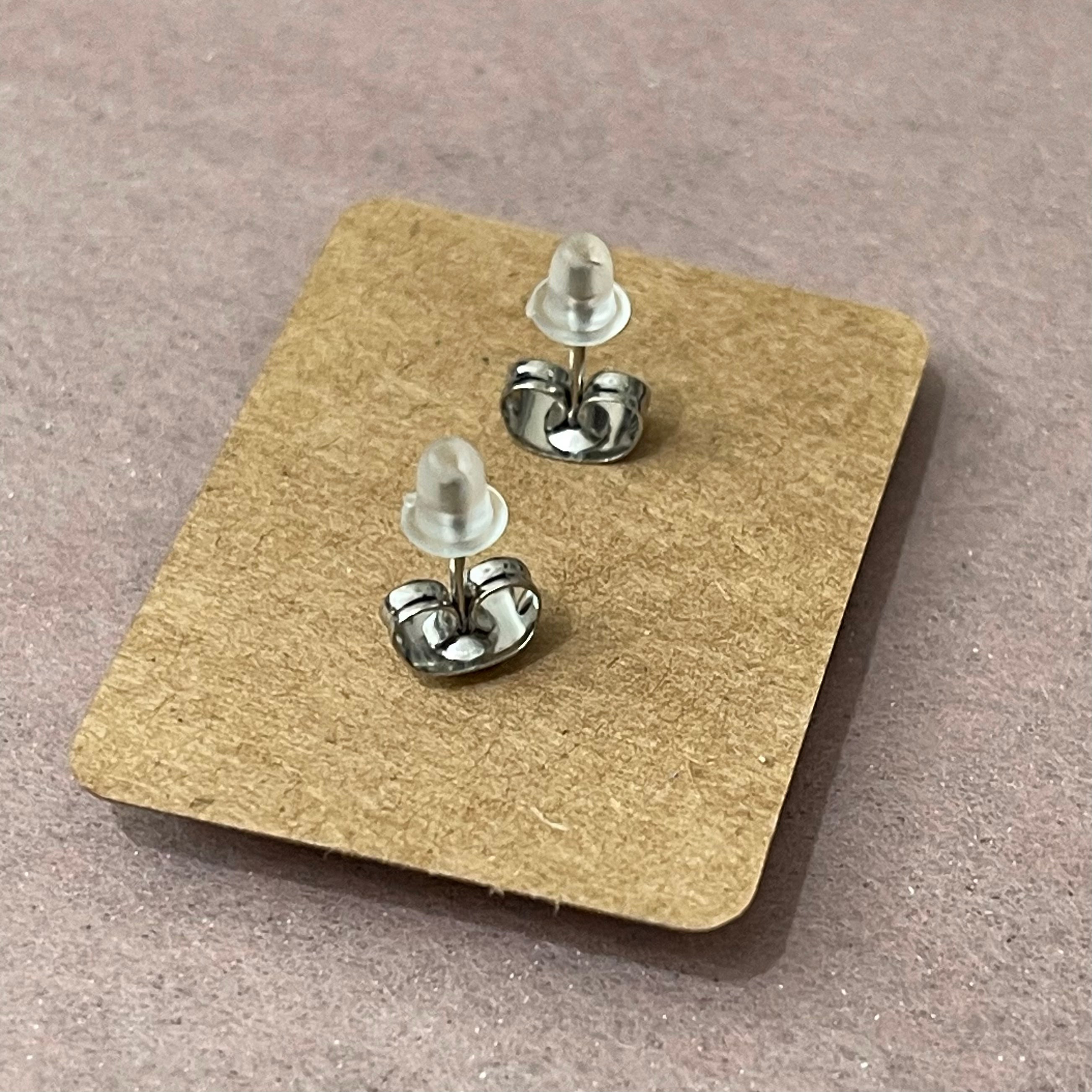 Wood Earrings - Boba Tea