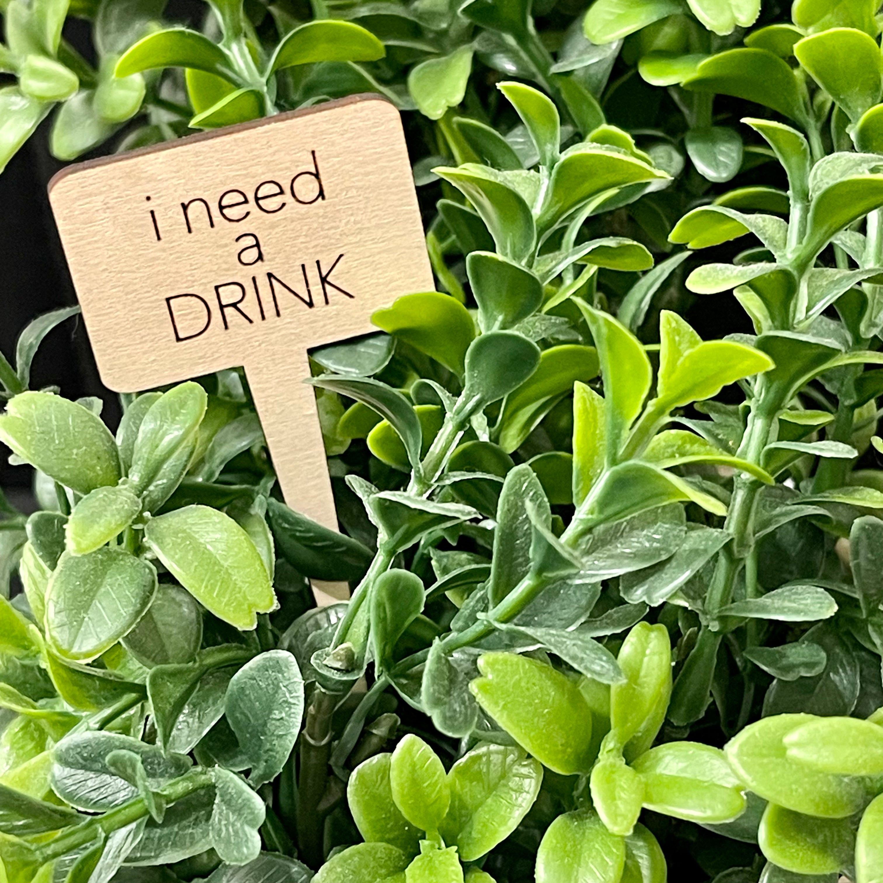 Snarky Wood Plant Markers
