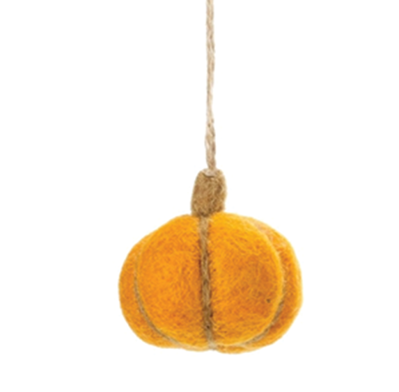 Handmade Felt Ornament - Pumpkins