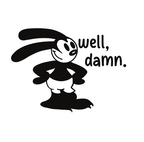Vinyl Sticker - Oswald Damn