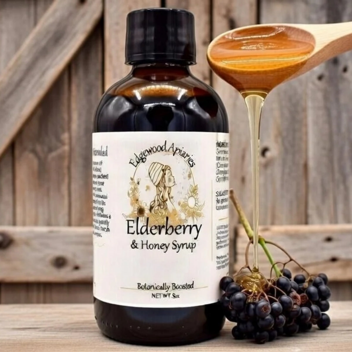 Edgewood Apiaries - Elderberry & Honey Syrup
