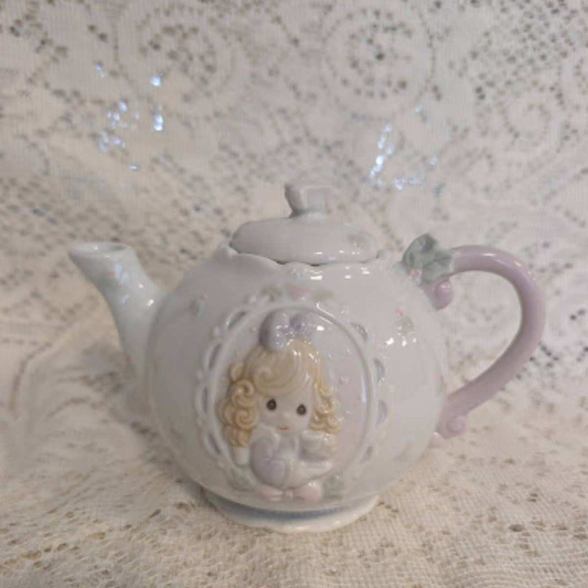 Vintage Precious Moments Ceramic Teapot