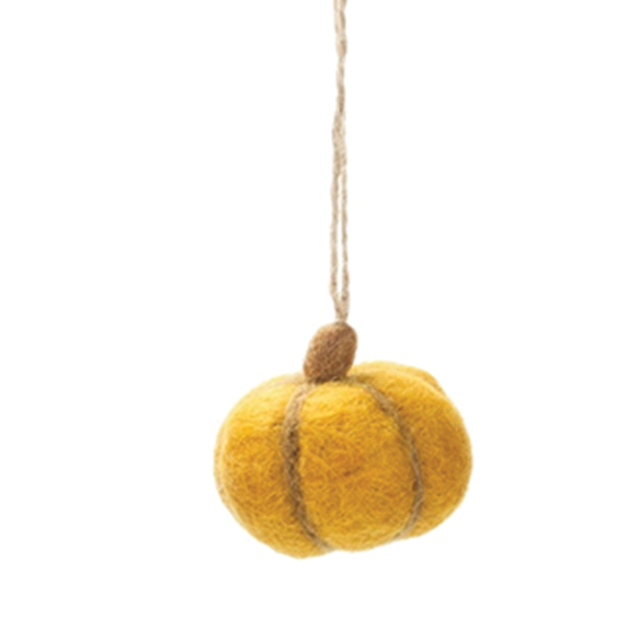 Handmade Felt Ornament - Pumpkins