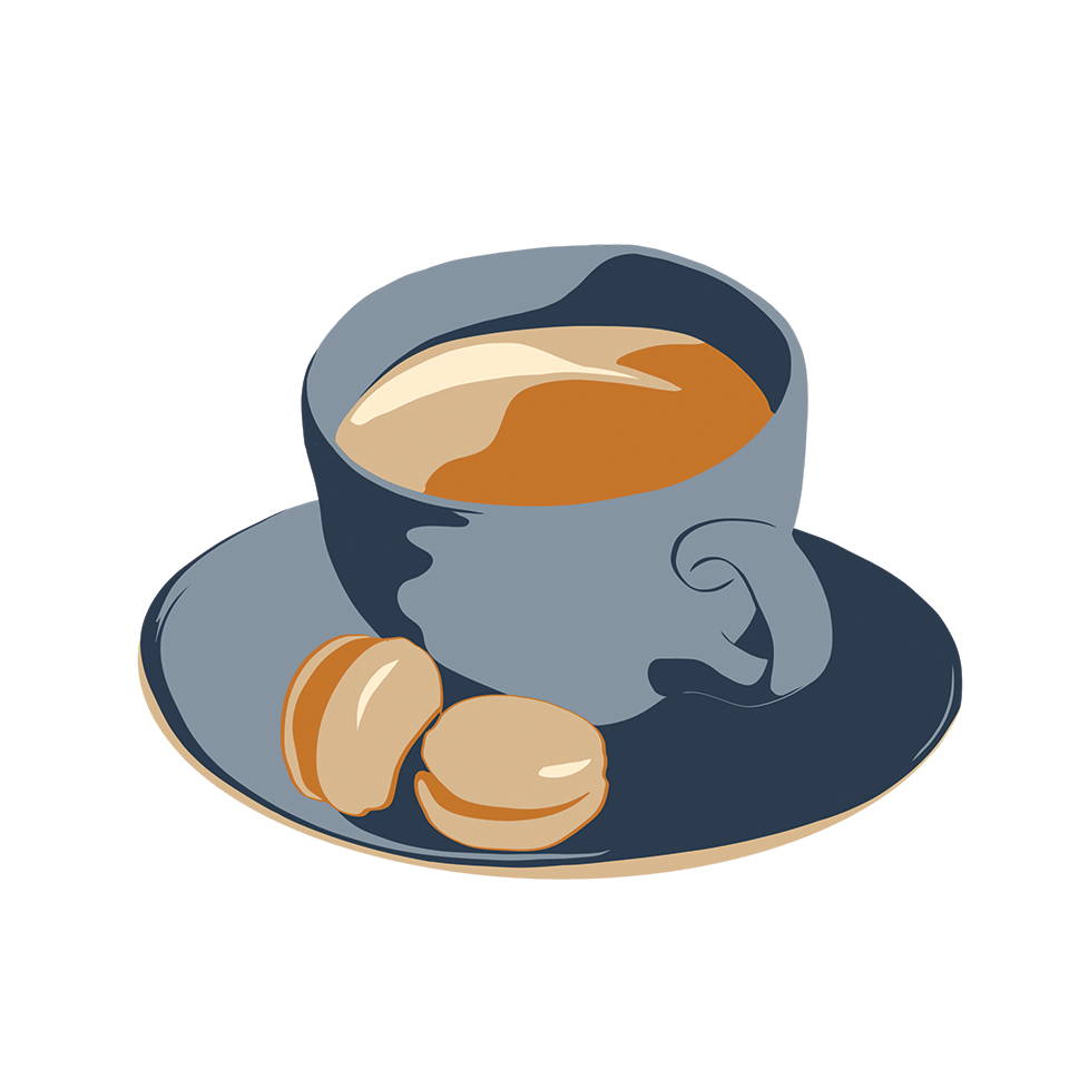 Vinyl Sticker - Coffee & Macarons