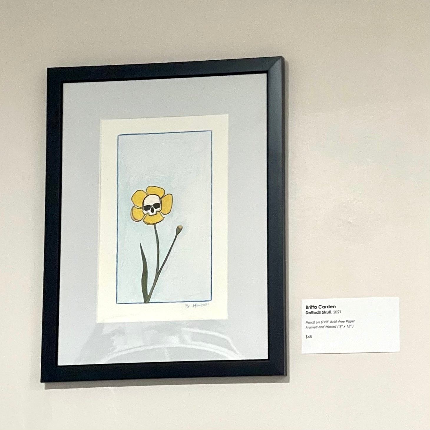 "Daffodil Skull" by Britta Gomez