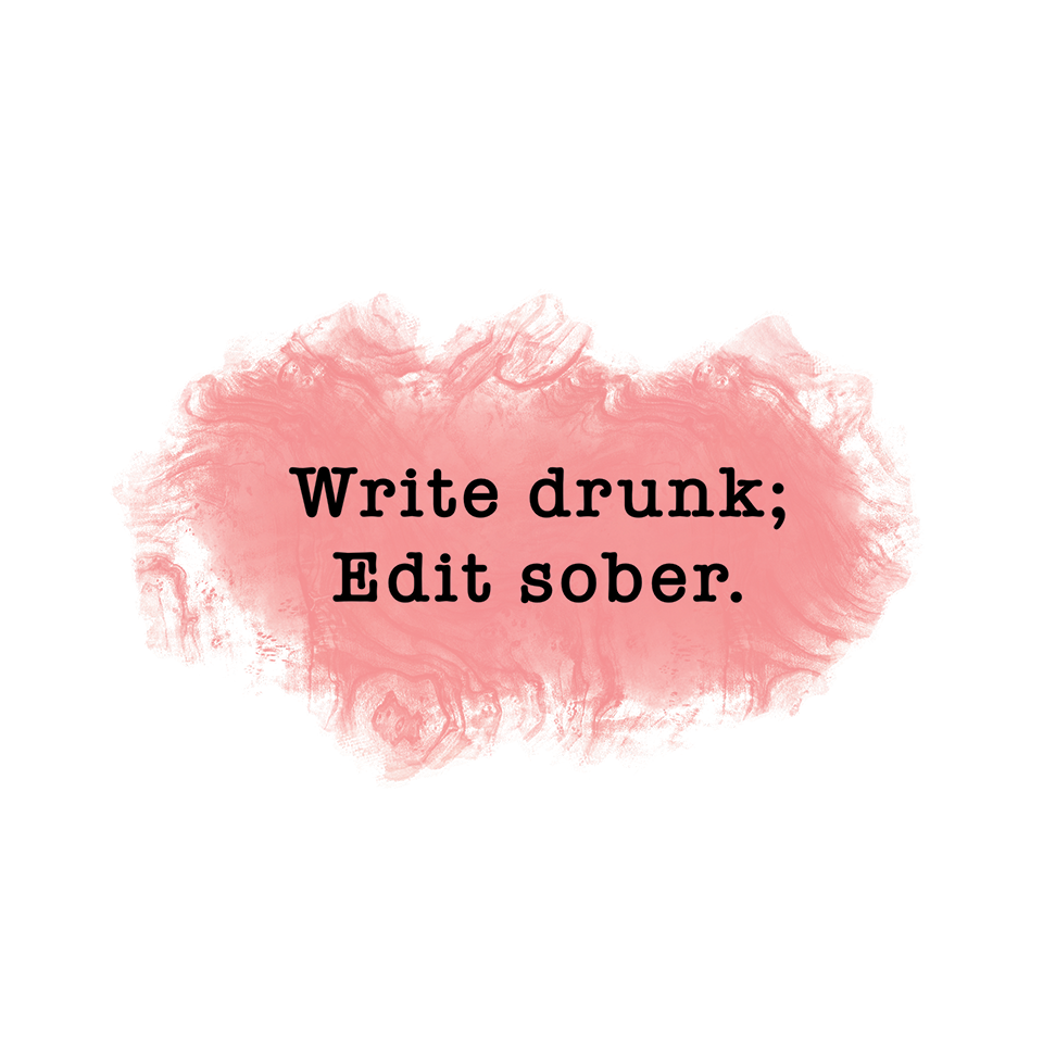 Vinyl Sticker - Write Drunk