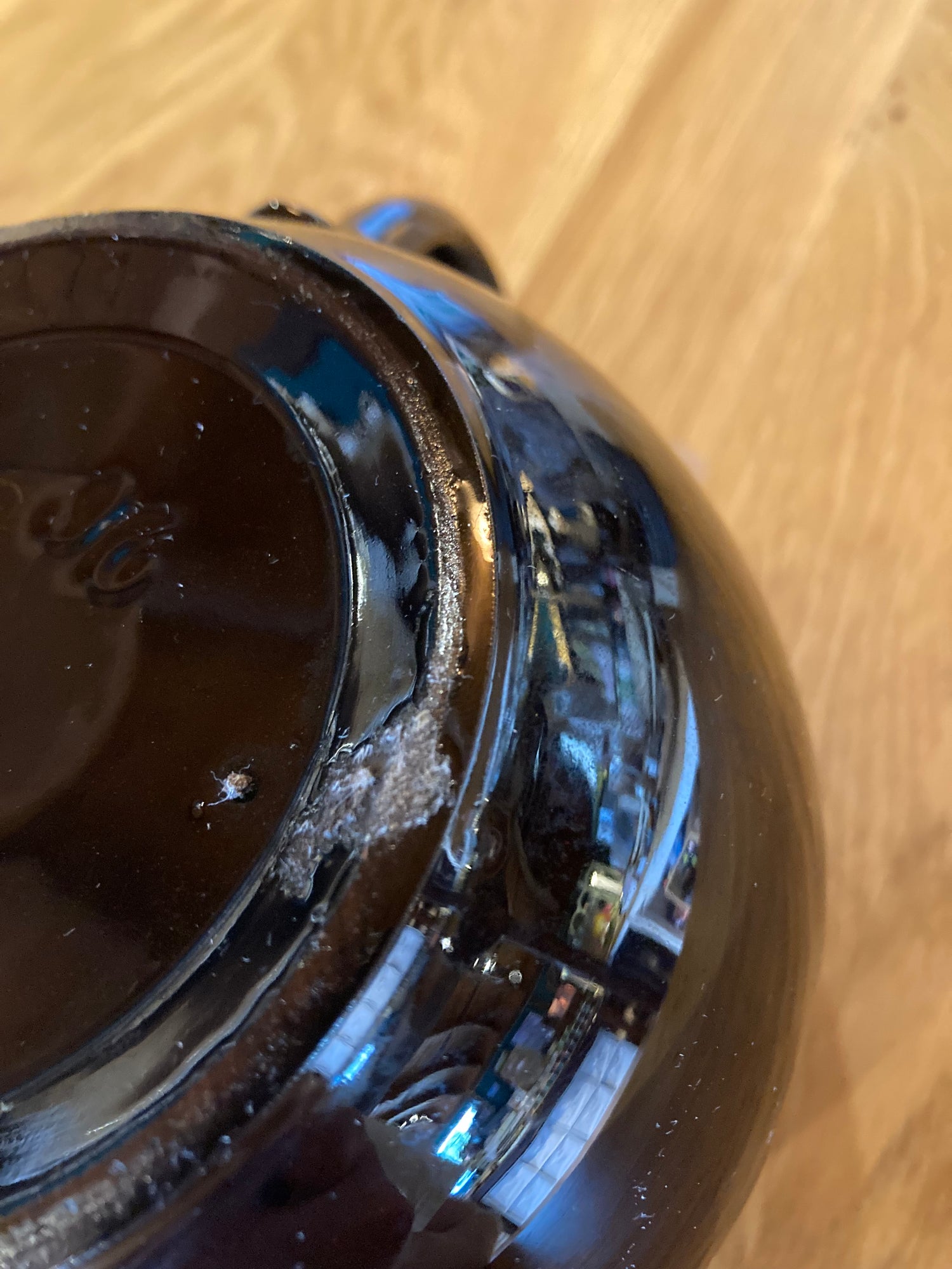 Vintage Teapot - Dark Brown Glazed