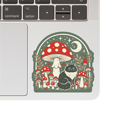 Vinyl Sticker - Moon Mushroom Kitty
