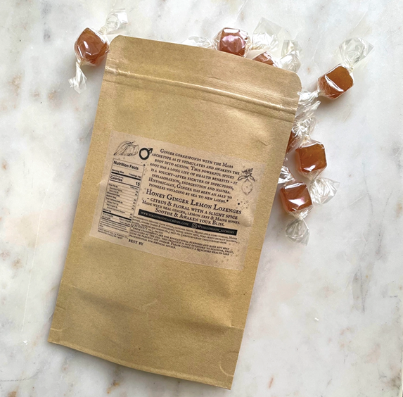 Honey Ginger &amp; Lemon Lozenges