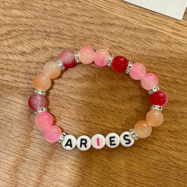 Glass Bead Bracelet - Zodiac