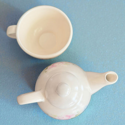 Vintage Teapot - Rose Tea for One (Pfaltzgraff, 1985, China)