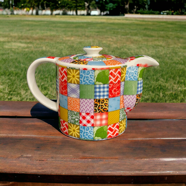 Vintage Teapot - Patchwork (Paul Cardew, England)