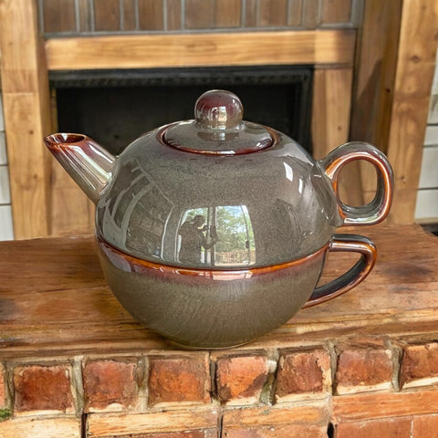 Vintage Teapot - Brown Tea for One (Unknown)