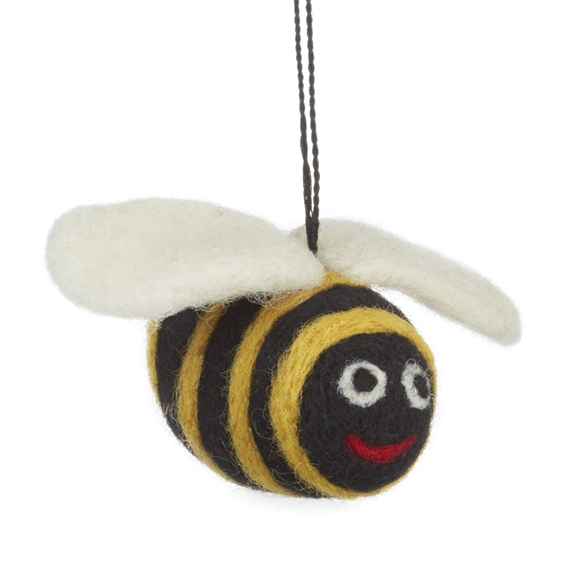 Handmade Felt Ornament - Big Bumblebee