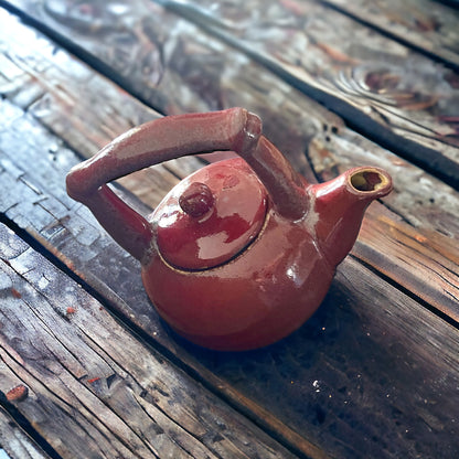 Vintage Teapot - Red  (Rare, China)