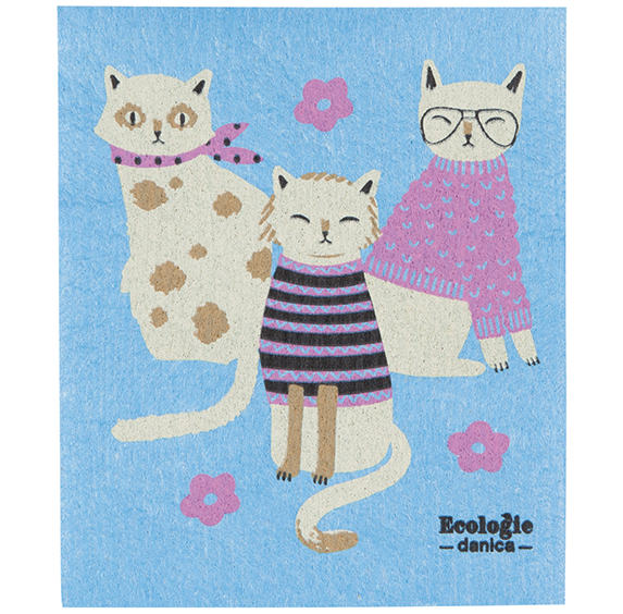 Swedish Sponge Cloth - Feline Fine