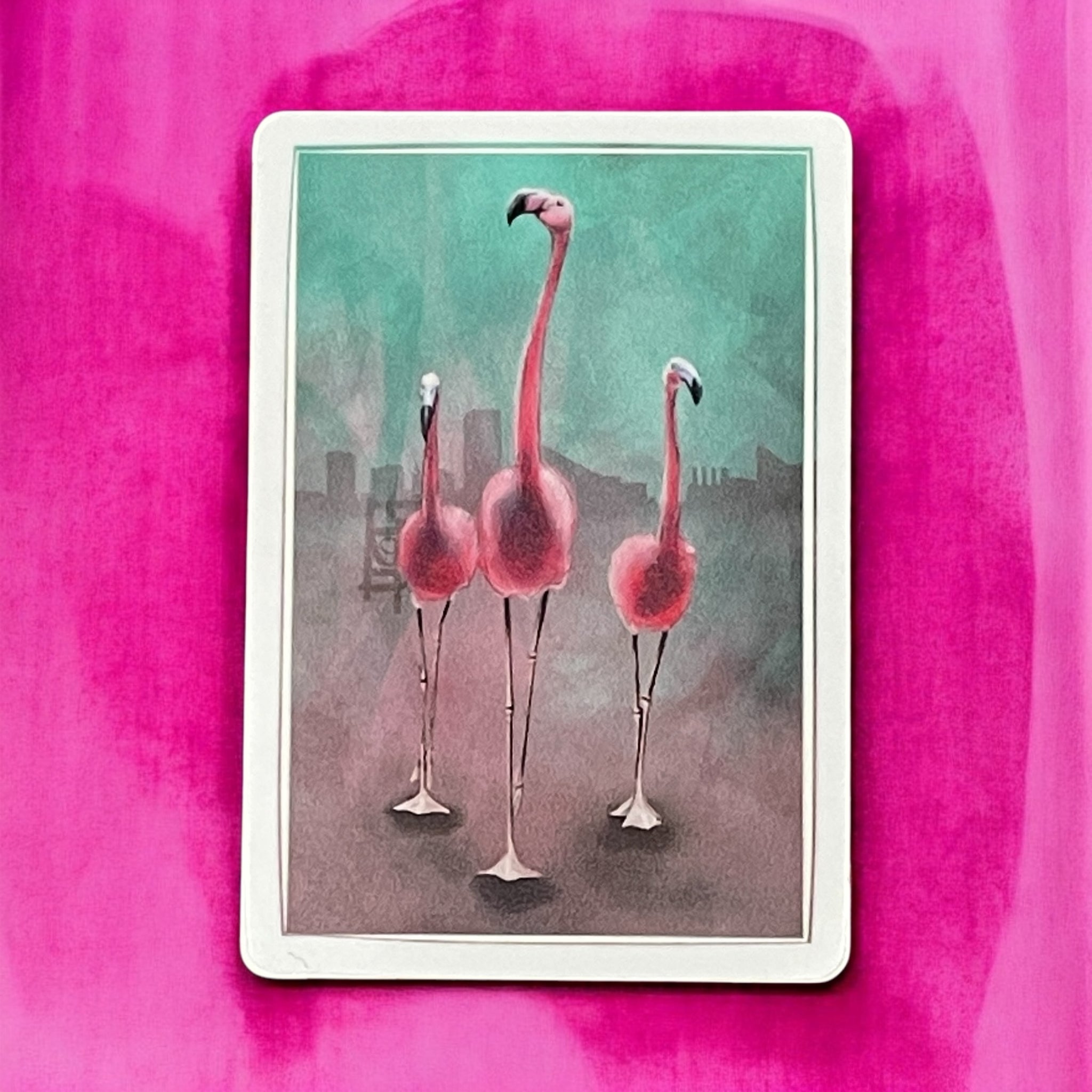 Vinyl Sticker - Flamingos