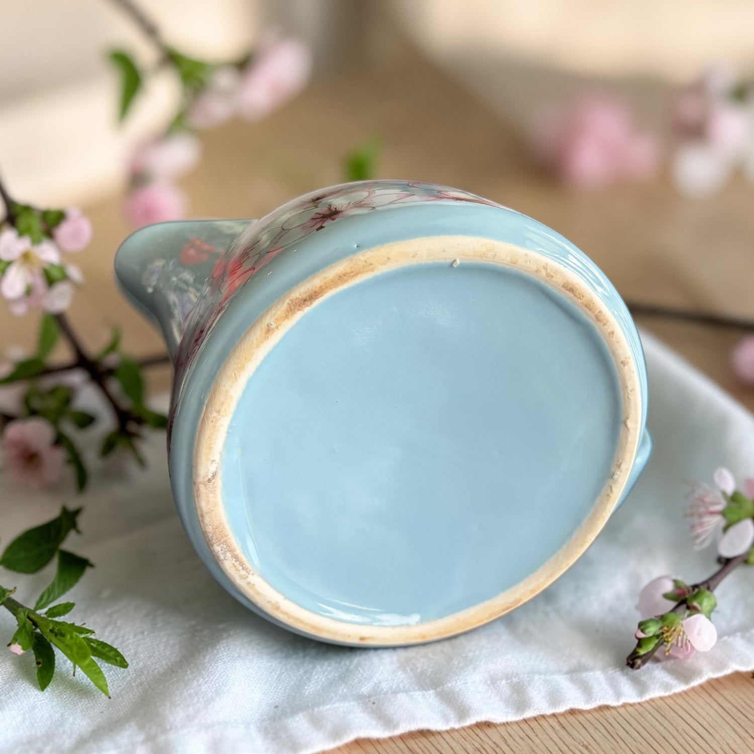 Vintage Teapot - Cherry Blossom Blue (Unknown)