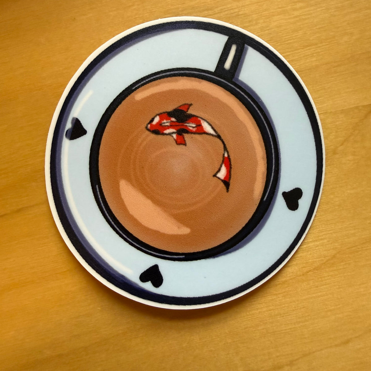 Vinyl Sticker - Koi Teacup