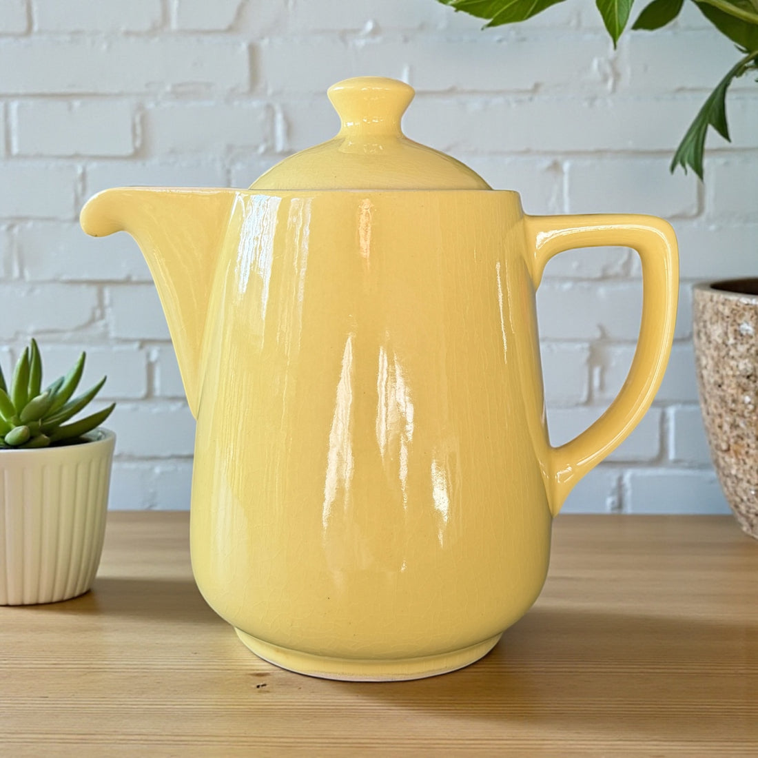 Vintage Teapot/Coffeepot - Yellow Melitta (1950s)