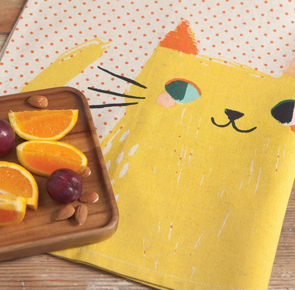 Tea Towel (set of 2) - Meow Meow