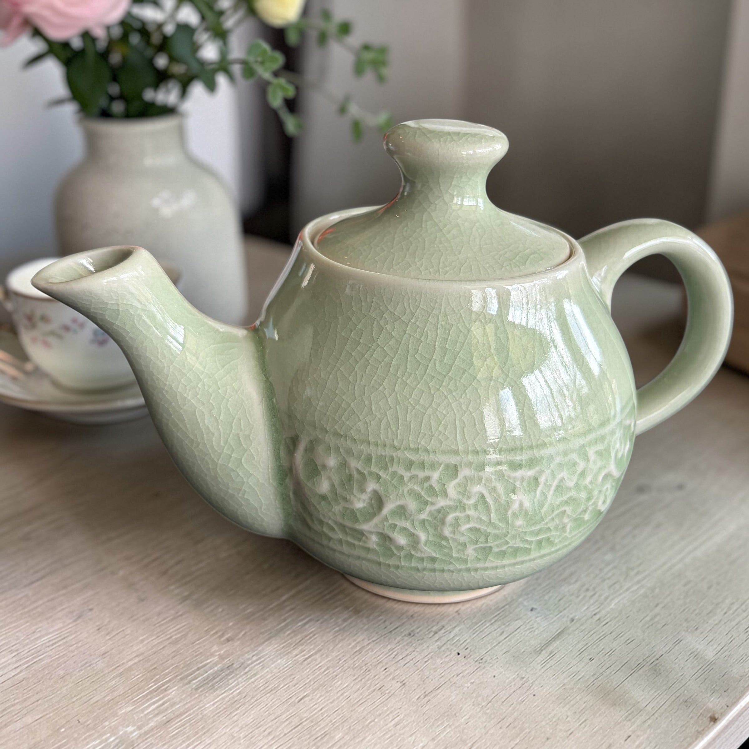 Vintage Teapot - Japanese Celadon (Unknown)